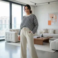 ست بافت و شلوار