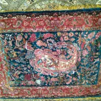 فرش تمام ابریشم زرع ونیم|فرش|گلبهار, شهر جدید گلبهار|دیوار