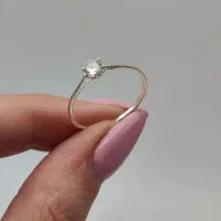 انگشتر نقره زنانه تک و عمده