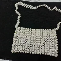 کیف مرواریدی دست باف