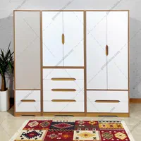 کمد ۳ تیکه جادار / سایز بزرگ / ۸ کشو / آینه دار