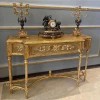 میزکنسول چوبی کنارسالنی حصیری(کد۱۰)