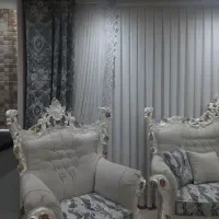 پرده پیلیسه با والان ها و سایه هاش|پرده، رانر، رومیزی|اسلام‌شهر, مظفریه|دیوار