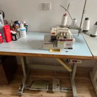 چرخ خیاطی و سر دوز ۴ نخ