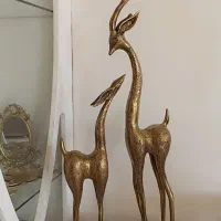 غزال برنزبه همراه میزبرنزی|صنایع دستی و سایر لوازم تزئینی|کرمانشاه, |دیوار