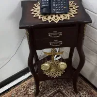 میز تلفن دو کشو چوب جنش درجه یک با ضمانت
