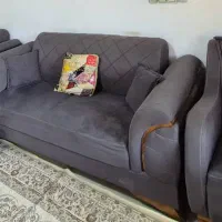 مبل ۷نفره درحدنوهمراه میز وسه تا عسلی|مبلمان خانگی و میز عسلی|موچش, |دیوار