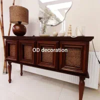 کنسول نئوکلاسیک حصیر بامبو پینترستی