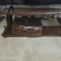 میز تلویزیون چوبی آنتیک و دست ساز