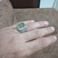 انگشتر نقره کار دست .سنگ زمرد معدنی .|جواهرات|لنگرود, |دیوار