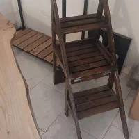 صندلی چوبی پله شو|صندلی و نیمکت|تهران, چوب تراش|دیوار