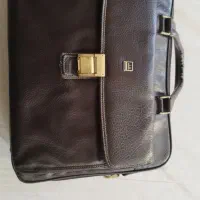 کیف دو دسته اداری چرمی مدل مدونا