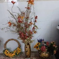 گل مصنوعی با گلدان|گل مصنوعی|زنجان, |دیوار