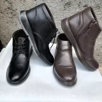 کفش نیم بوت مردانه اسپرت چرم نو