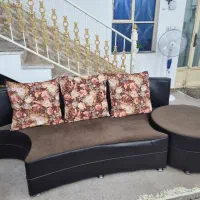 مبل ال 8 نفره رنگ شکلاتی تمیز تخفیف ویژه