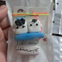 اویز ماشین عروسکی دستساز خمیری فانتزی