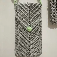 کیف موبایل گوشی دستبافت بافتنی|کیف، کفش، کمربند|قوچان, |دیوار