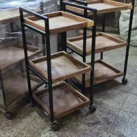 ترولی ترکیب چوب طبیعی روس و فلز