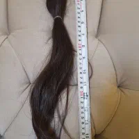 مو طبیعی دخترانه ۳۵ تا ۴۰سانت خرمایی سالم سالم
