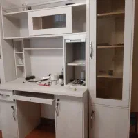 کابینت آشپزخانه و تختخواب یکنفره و کتابخانه ست.|کتابخانه، شلف، قفسه‌های دیواری|تهران, سعادت‌آباد|دیوار