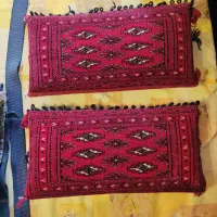 پشتی دست بافت ترکمن  ریز بافت نو