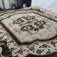 2 عدد روفرشی مخمل کرم - قهوه ای