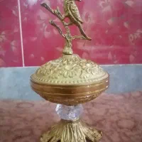 2 عدد قندان برنزی کیریستالی