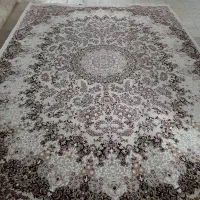 دو تخته فرش ۹متری نگین مشهد گل برجسته