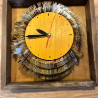 ساعت دیواری و آباژور طرح کتاب و کاغذ|ساعت دیواری و تزئینی|قزوین, |دیوار