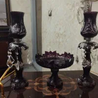 میوه خوری  و چراغ لاله   با گلدون گلدکیش