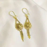 گوشواره های نقره فیوژن دقیقا کپی طلا|بدلیجات|مشهد, گلشور|دیوار