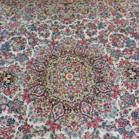 فرش دستباف راور 12متری سفید