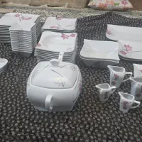 بلور چک تزئینی غذاخوری ۱۲نفره|ظروف سرو و پذیرایی|اصفهان, مشکین|دیوار