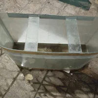 آکواریوم بزرگ شیشه خم سالم