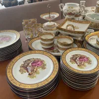 سرویس چینی لیلی مجنون گل برجسته لمونژ دنسی
