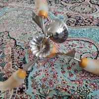 لوستر سه شاخه همراه با دیوارکوب فقط۵۰۰تومان