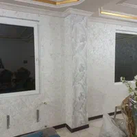 نصب کاغذ دیواری باضمانت وتخصصی|خدمات پیشه و مهارت|اصفهان, برازنده|دیوار