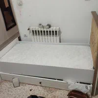 تخت تمام چوب بچه تشک فنری ابعد ۱در1/60|اسباب و اثاث بچه|تهران, خلیج فارس|دیوار