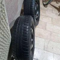 ۲ جفت لاستیک ۱۶۵بارز و کمک وفنر ریگلاژی کامل پراید|قطعات یدکی و لوازم جانبی|اندیشه, اندیشه فاز ۱|دیوار