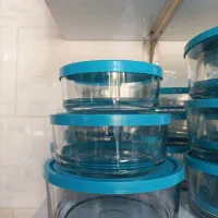 ظروف ۳ تکه نگهدارنده شیشه ای|ظروف نگهدارنده، پلاستیکی، یک‌بارمصرف|شیراز, پودنک|دیوار