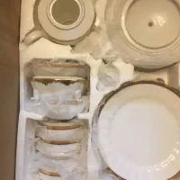 سرویس ۱۲ پارچه با روکش طلا