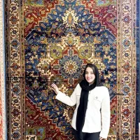 فرش زمینه کاربنی نقشه هریس وینتیج ۱۲و۹و۶ متری