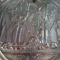 سینی مسی خیلی قدیمی ومحکم|کلکسیون اشیاء عتیقه|اسلامشهر, شهرک واوان|دیوار