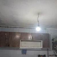 کابینت فلزی درب چوبی
