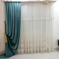 ۳عدد پرده با والان و کتیبه و زیرپرده ایی