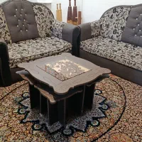 مبل راحتی همراه میز عسلی