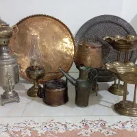 وسایل قدیمی مس و برنج وسماور ورشو|صنایع دستی و سایر لوازم تزئینی|اصفهان, بهاران|دیوار