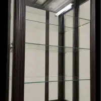 بوفه مشکی چوب راش کار کرده