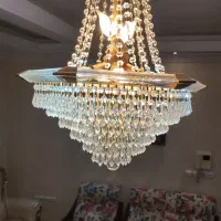 لوستر نینو کریستالی|لوستر و چراغ آویز|کرج, شهرک بنفشه|دیوار