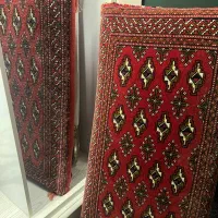 یک جفت پشتی دستباف ترکمن در حد نو|پشتی|مشهد, کوه سنگی|دیوار